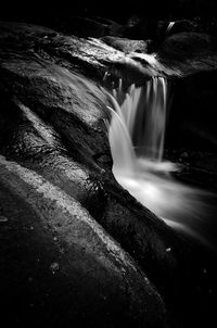 Scenic view of waterfall
