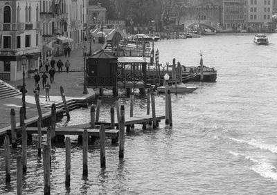 View of boats in sea