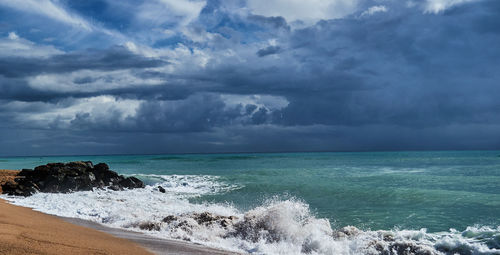 Scenic view of sea against sky