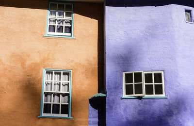 Closed window of house