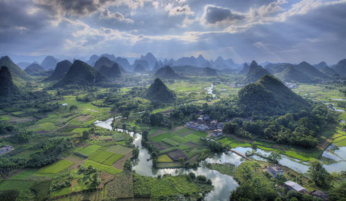 Scenic view of landscape against sky