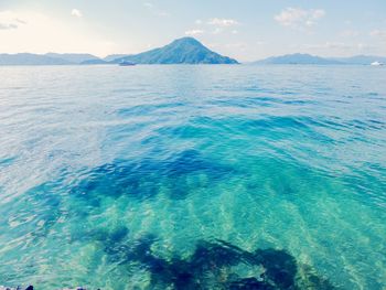 Scenic view of sea against sky