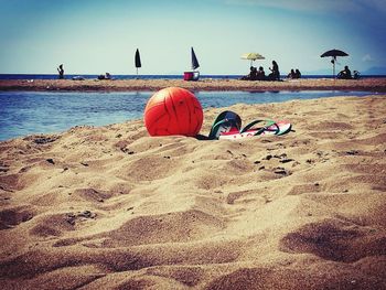 Scenic view of beach