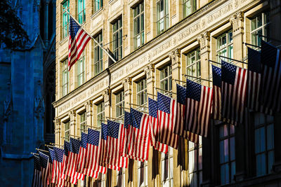 Low angle view of buildings in city