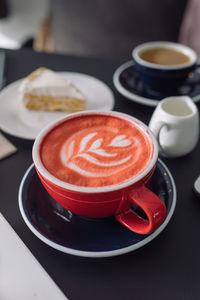 Close-up of coffee on table