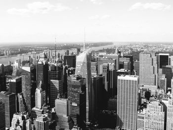 High angle view of cityscape