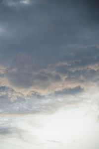 Low angle view of sky during sunset