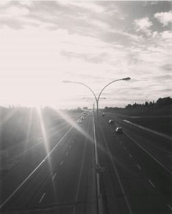 Road at sunset