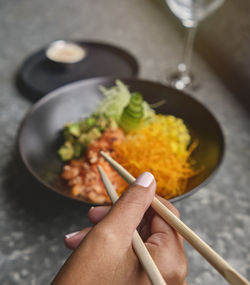 Close-up of food in plate