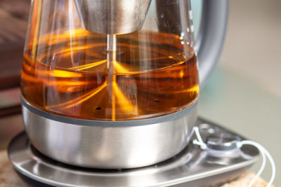 Close-up of drink on table