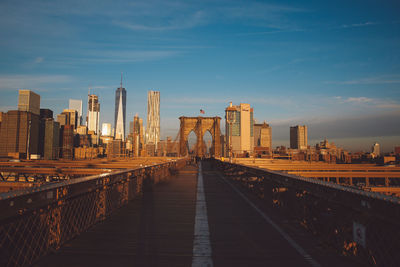 View of bridge in city