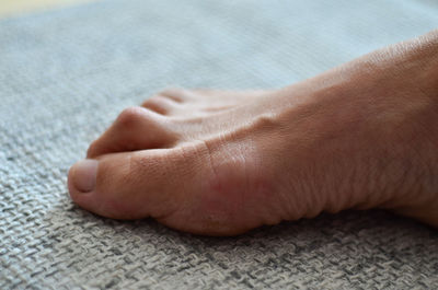 Close-up of baby hand