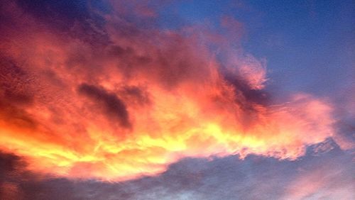 Low angle view of cloudy sky