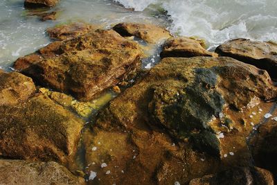 Rocks in sea