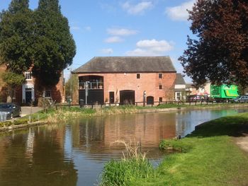 Reflection of trees in water