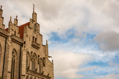 Low angle view of historical building against sky