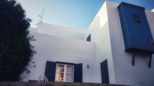 Low angle view of buildings against sky