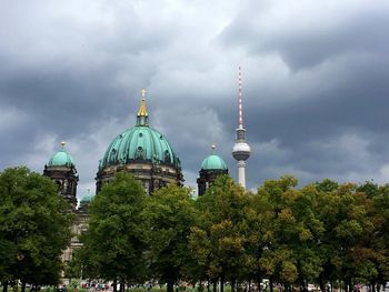 View of cathedral against cloudy sky