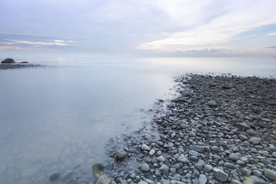 Scenic view of sea against sky