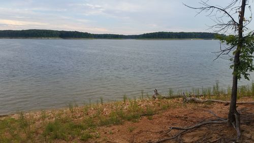 Scenic view of calm lake