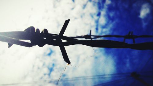 Low angle view of cloudy sky