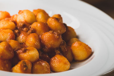 Close-up of food in plate