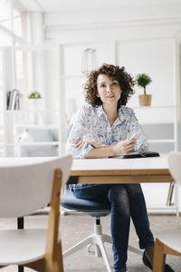 Businesswoman working in office