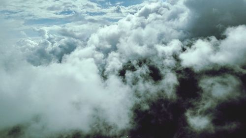 Low angle view of clouds in sky