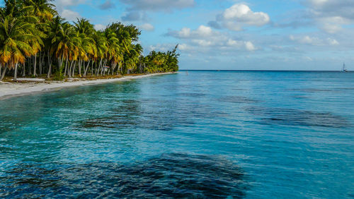 Scenic view of sea against sky