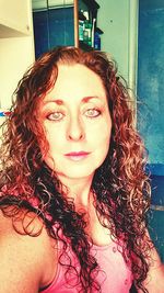 Close-up portrait of young woman