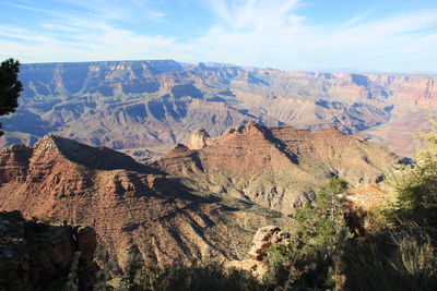 Scenic view of mountains