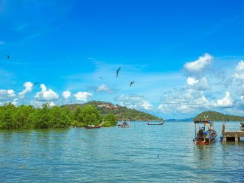 Scenic view of sea against sky