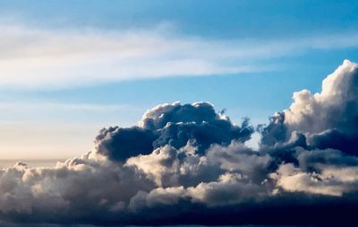 Low angle view of clouds in sky