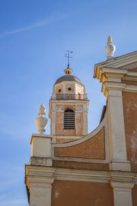 Low angle view of church against sky