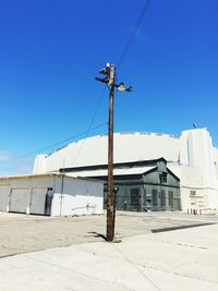 Built structure against clear blue sky