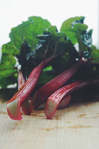 Close-up of vegetables on table