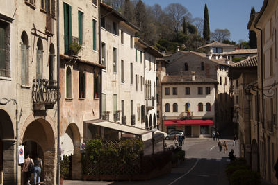 Street amidst buildings in town