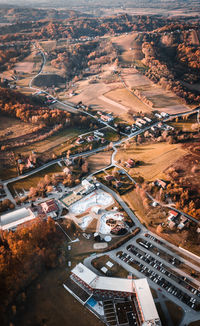 High angle view of landscape