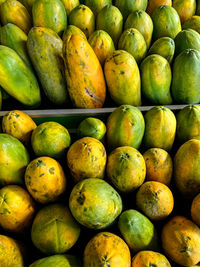 Full frame shot of fruits for sale at market