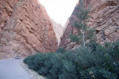 Road leading to mountain