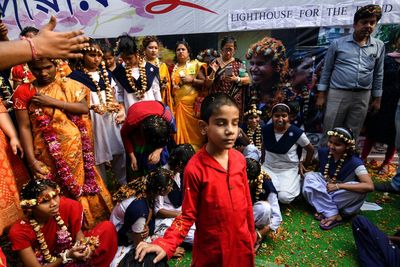 Group of people in traditional clothing