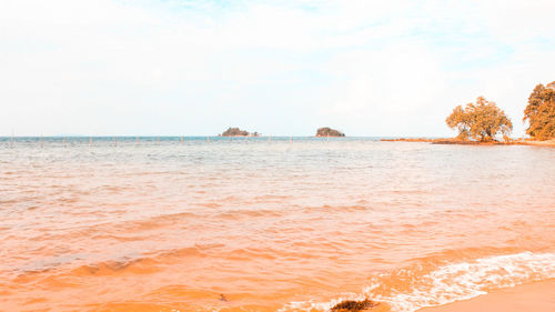 Scenic view of sea against sky