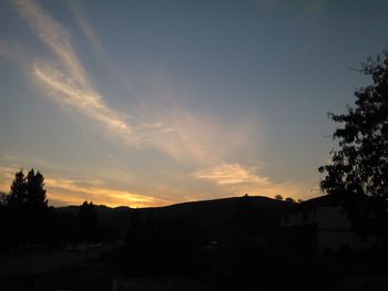 Scenic view of landscape at sunset