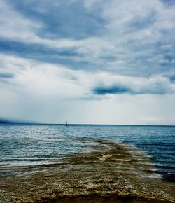 Scenic view of sea against sky