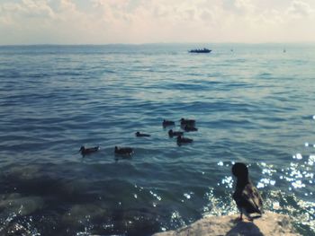 Scenic view of sea against sky