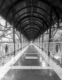 Empty elevated walkway