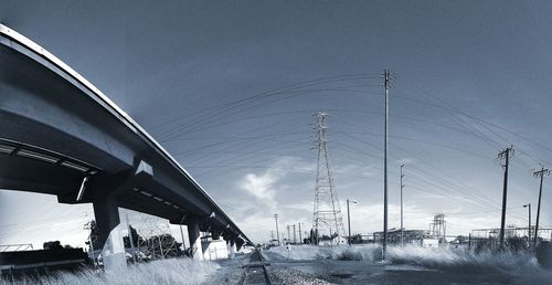 View of train against sky