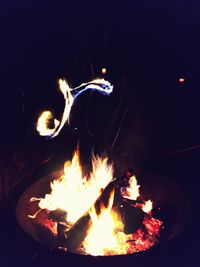 Bonfire at night