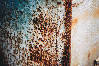 Full frame shot of rusty metal