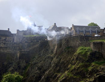 View of built structures against sky